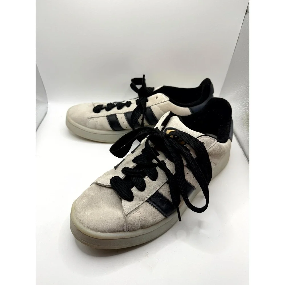 Adidas Campus 00s HQ8711 Mens 8.5 Sneaker Beige Aluminium Black Skateboard Shoes